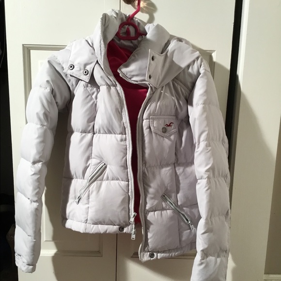 Hollister off-white winter coat - Picture 1 of 2